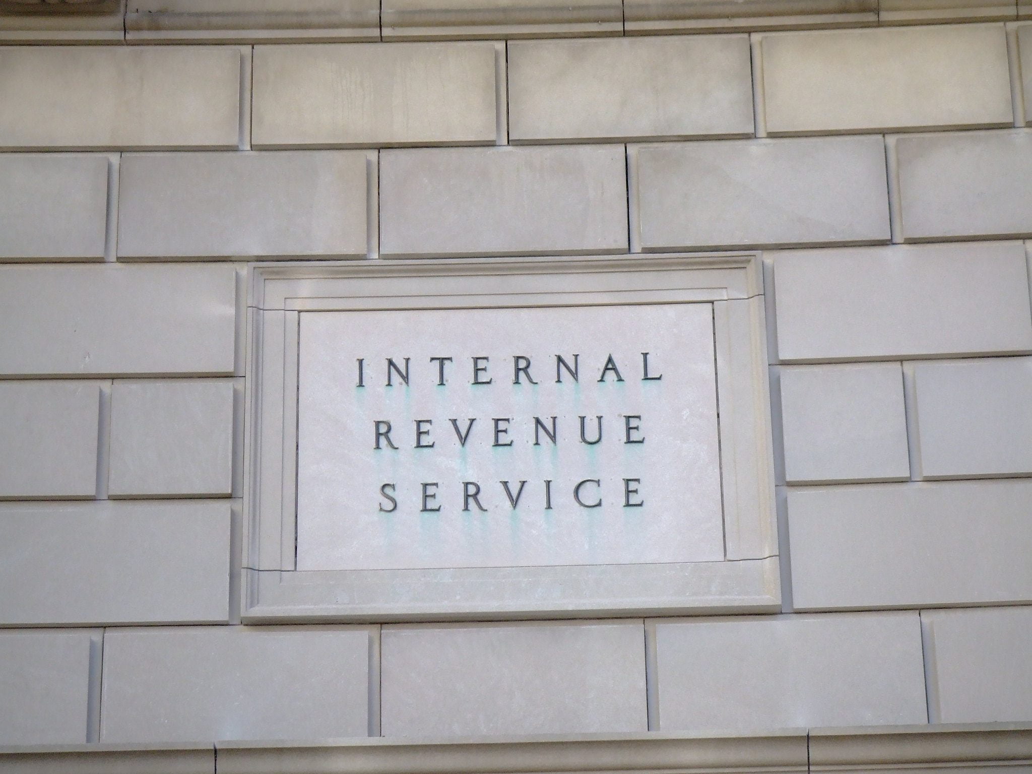 Internal Revenue Service signage
