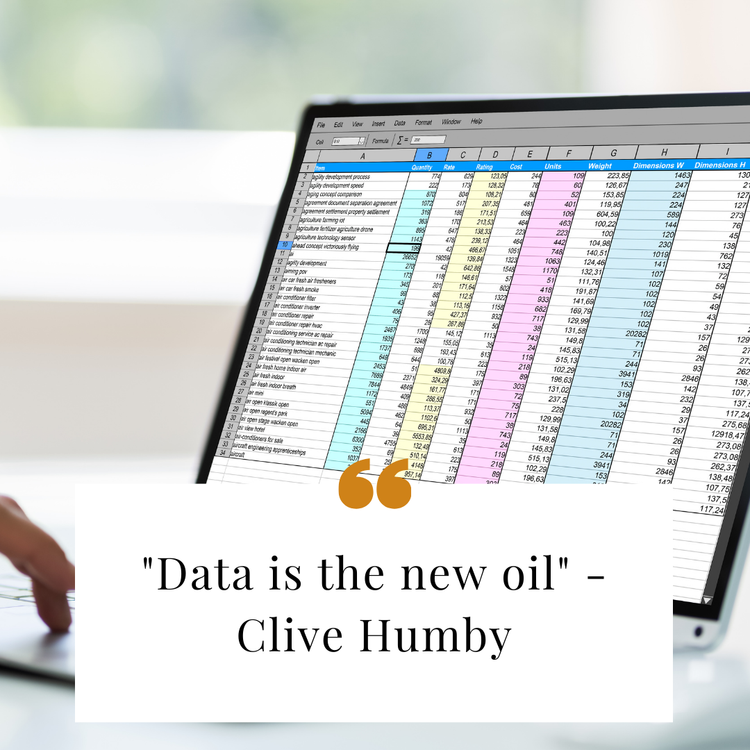 data is the new oil.