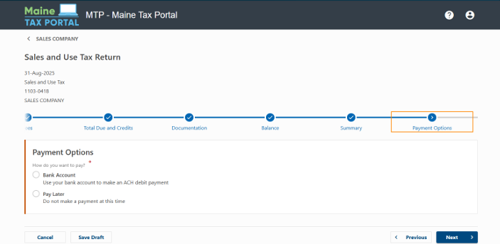 MTP payment